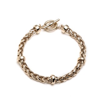 Polo Ralph Lauren Gold Braided Chain Bracelet
