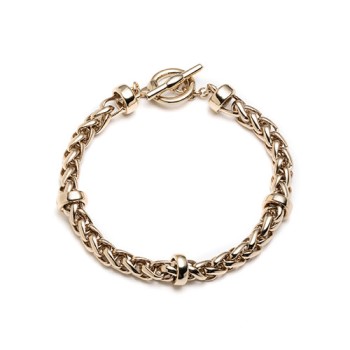 Polo Ralph Lauren Gold Braided Chain Bracelet