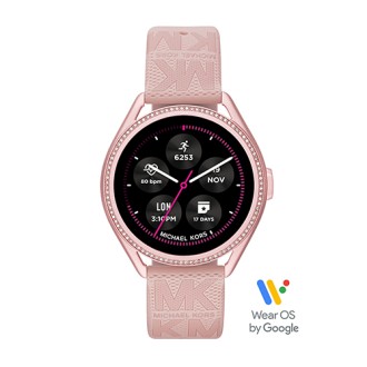 Michael Kors Ladies Access Gen 5E MKGO Pink Logo Rubber Smartwatch